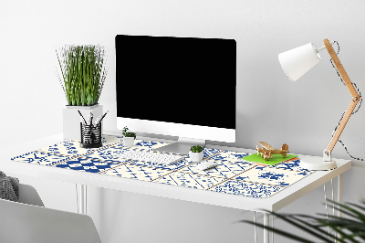 Skrivbordsunderlägg Blåplattor