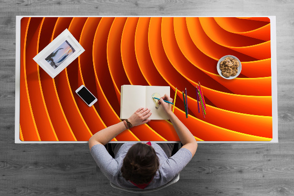 Skrivbordsunderlägg Orange vågor