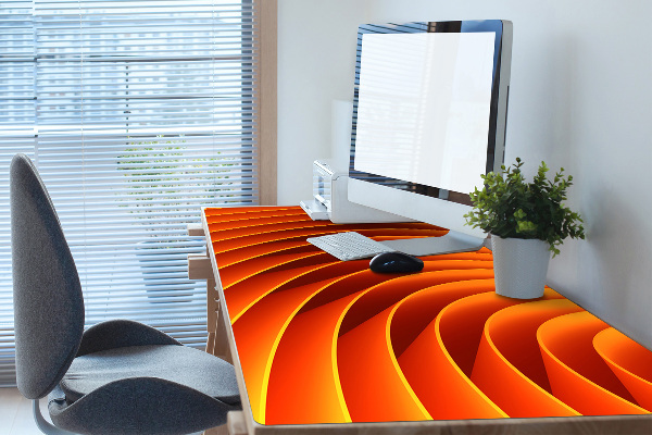 Skrivbordsunderlägg Orange vågor