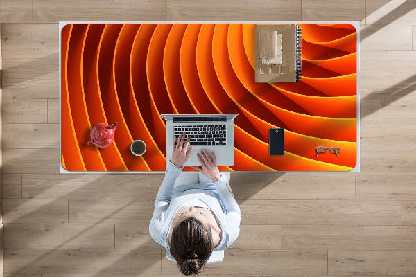 Skrivbordsunderlägg Orange vågor