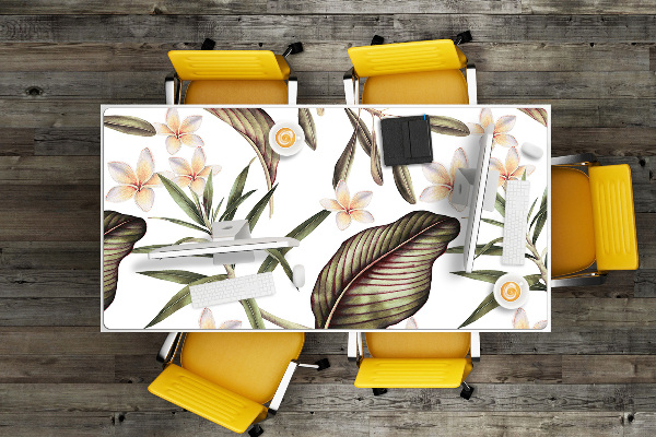 Skrivbordsmatta Blad och blommor