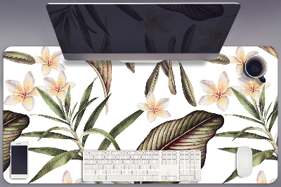 Skrivbordsmatta Blad och blommor