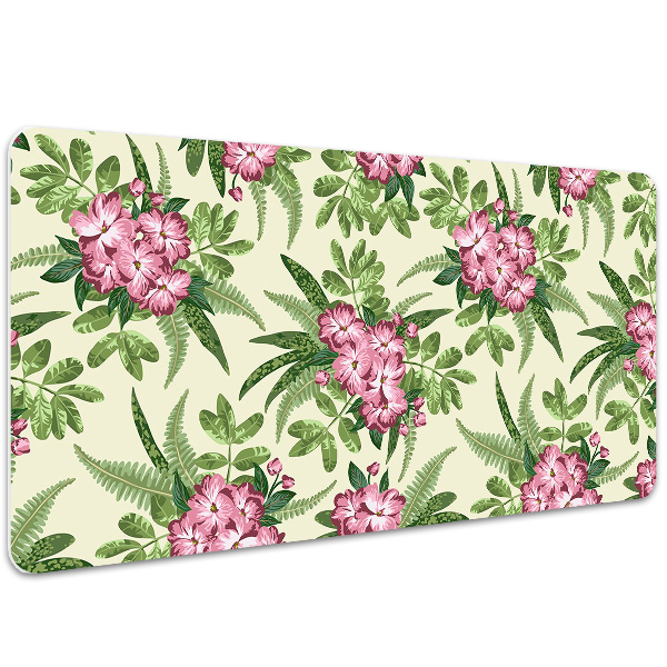 Skrivbordsmatta Tropiska blommor