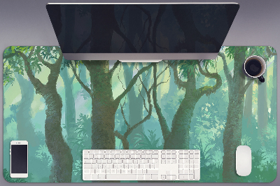 Skrivbordsmatta mörk skog