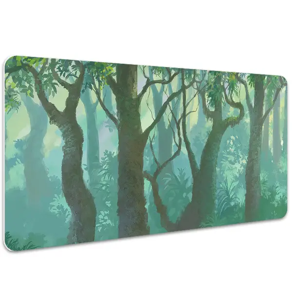 Skrivbordsmatta mörk skog