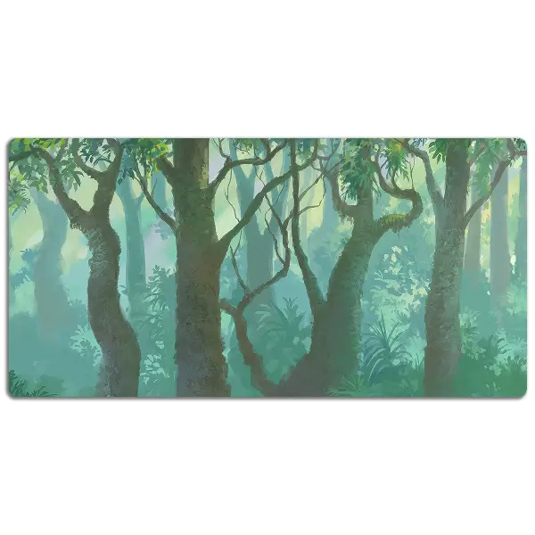 Skrivbordsmatta mörk skog