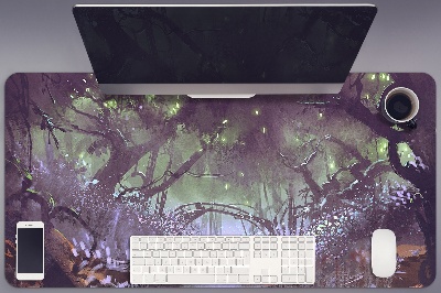 Skrivbordsmatta mörk skog