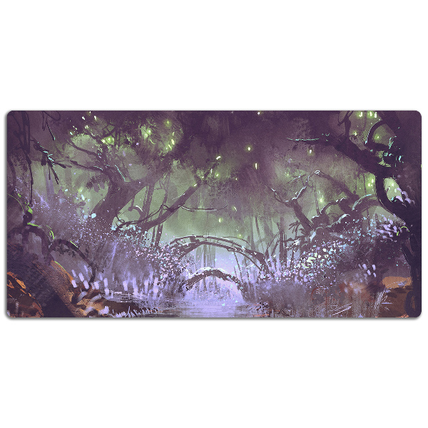 Skrivbordsmatta mörk skog