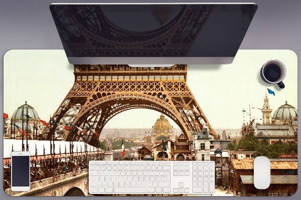 Skrivbordsmatta Eiffel retro torn