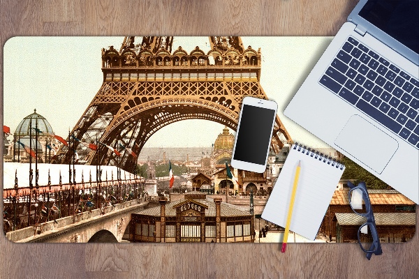 Skrivbordsmatta Eiffel retro torn