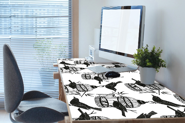Skrivbordsunderlägg Fågelburar