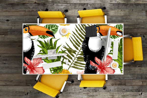 Skrivbordsunderlägg Tukan och ananas