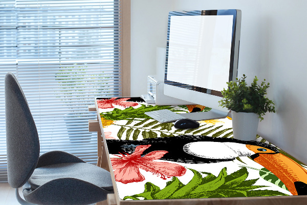Skrivbordsunderlägg Tukan och ananas