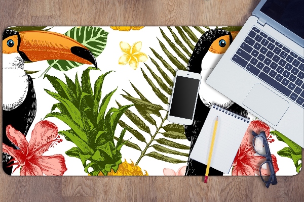 Skrivbordsunderlägg Tukan och ananas
