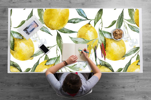 Skrivbordsunderlägg Målade citroner
