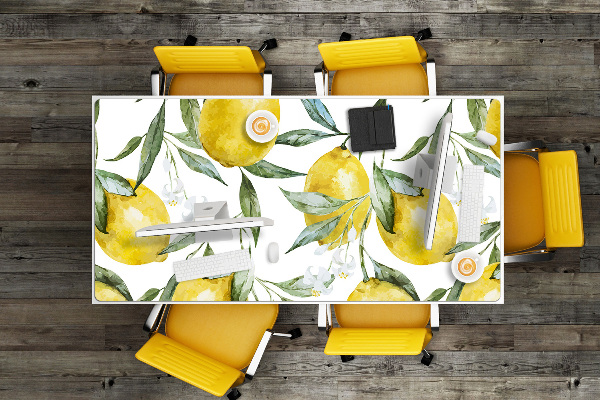 Skrivbordsunderlägg Målade citroner