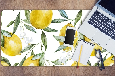 Skrivbordsunderlägg Målade citroner