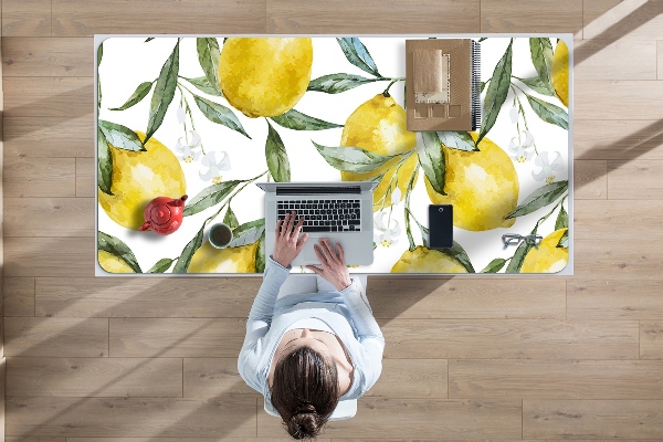 Skrivbordsunderlägg Målade citroner