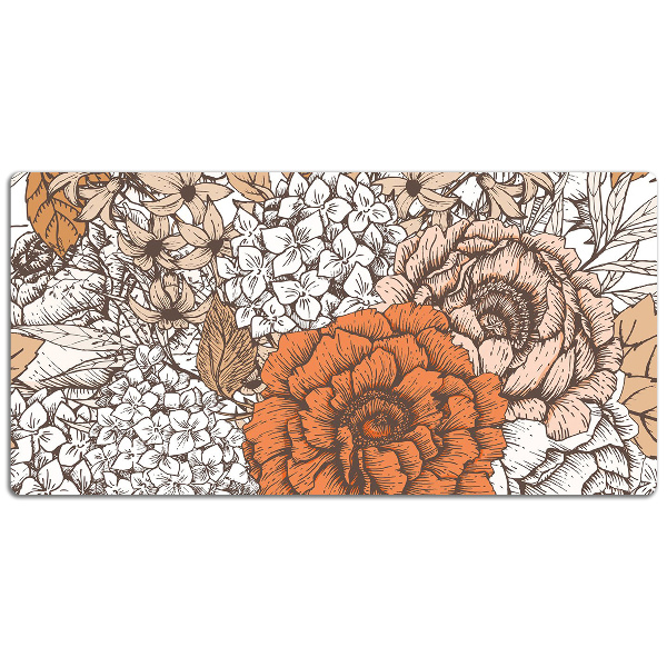 Skrivbordsunderlägg Orange rosor