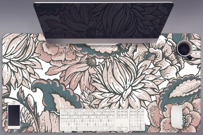 Skrivbordsunderlägg Rosa blommor