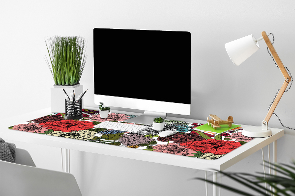 Skrivbordsunderlägg Höstblommor
