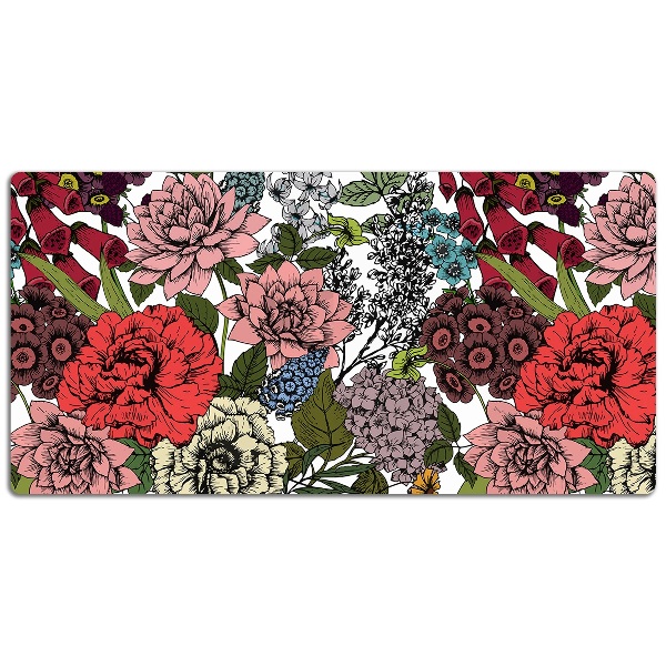 Skrivbordsunderlägg Höstblommor