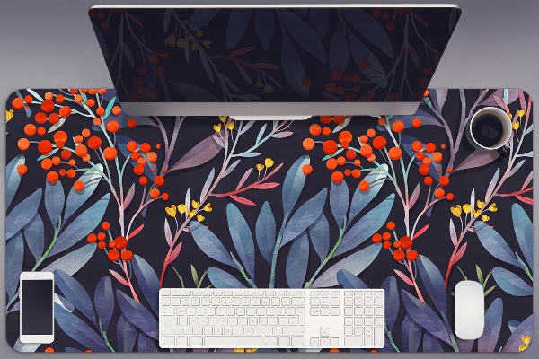 Skrivbordsunderlägg Blommor bild
