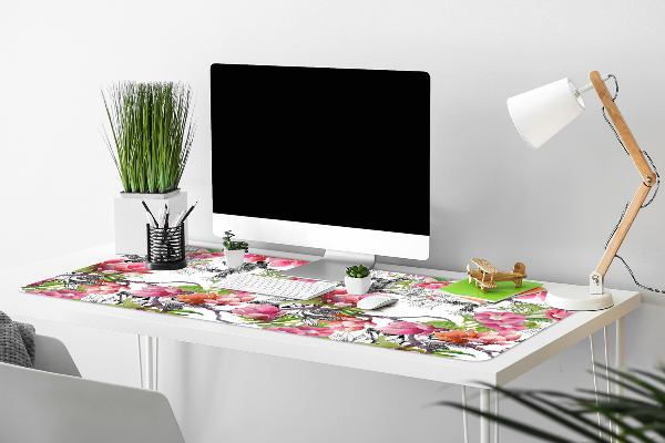Skrivbordsunderlägg Akvarellblommor