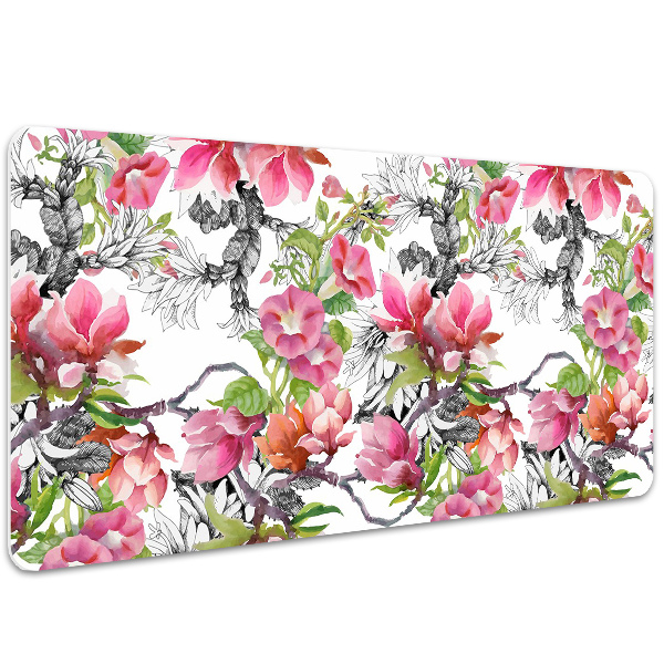 Skrivbordsunderlägg Akvarellblommor