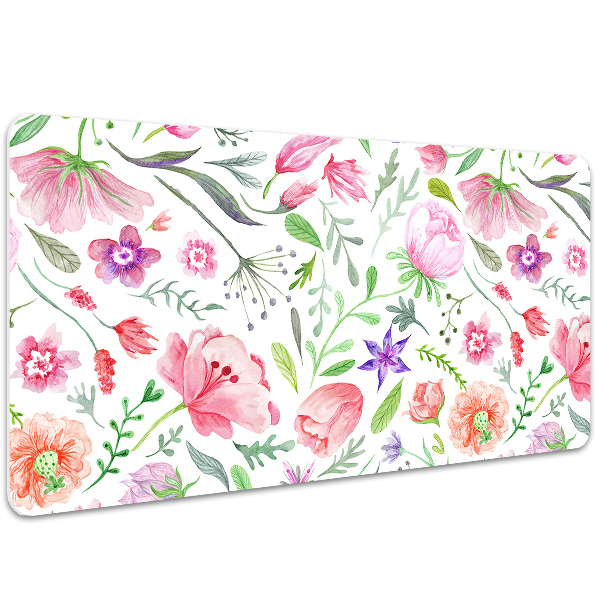 Skrivbordsunderlägg Målade blommor