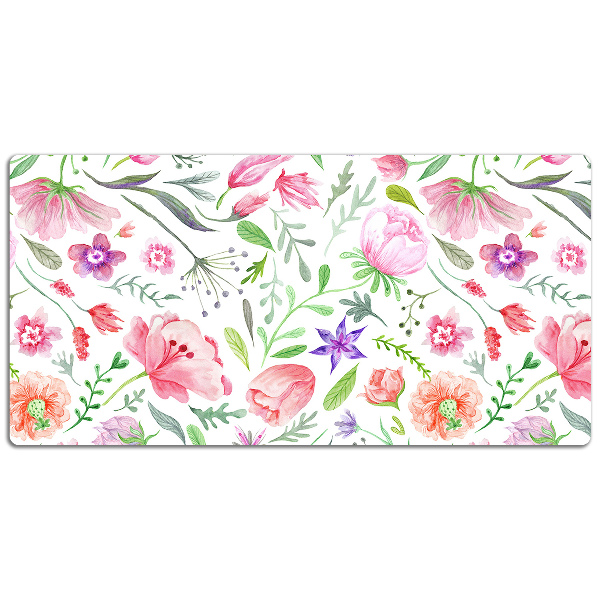 Skrivbordsunderlägg Målade blommor