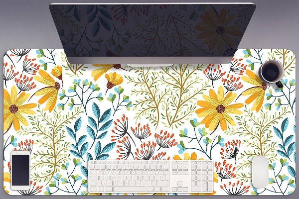 Skrivbordsunderlägg Blommig bild