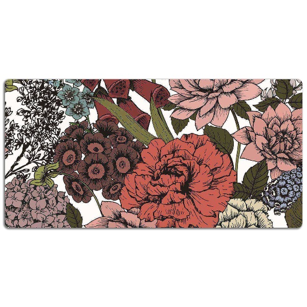 Skrivbordsunderlägg Höstblommor