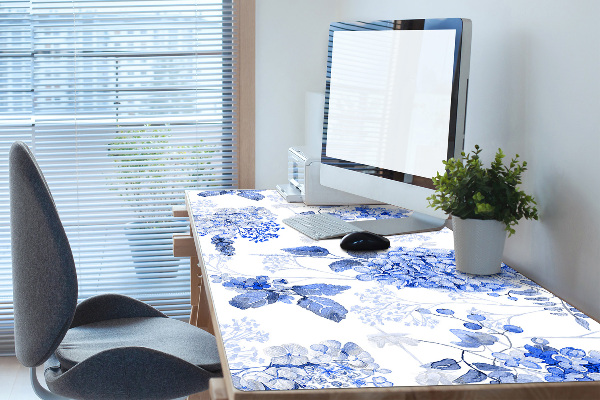 Skrivbordsunderlägg Blå hortensia
