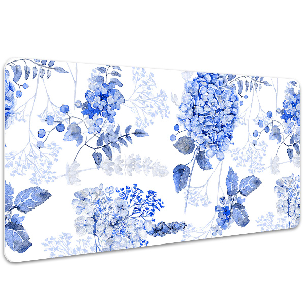 Skrivbordsunderlägg Blå hortensia