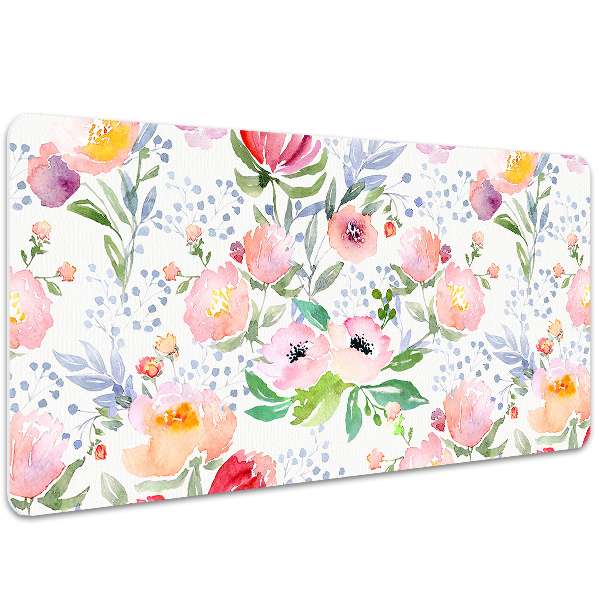 Skrivbordsunderlägg Pastellblommor