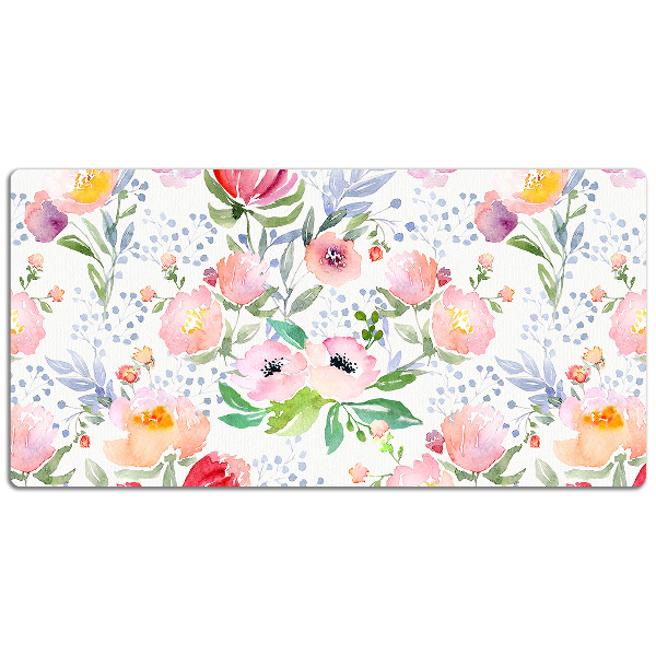 Skrivbordsunderlägg Pastellblommor