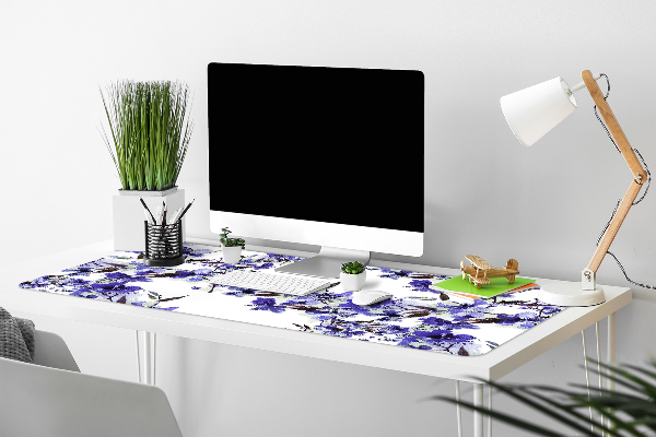 Skrivbordsunderlägg Blå blommor