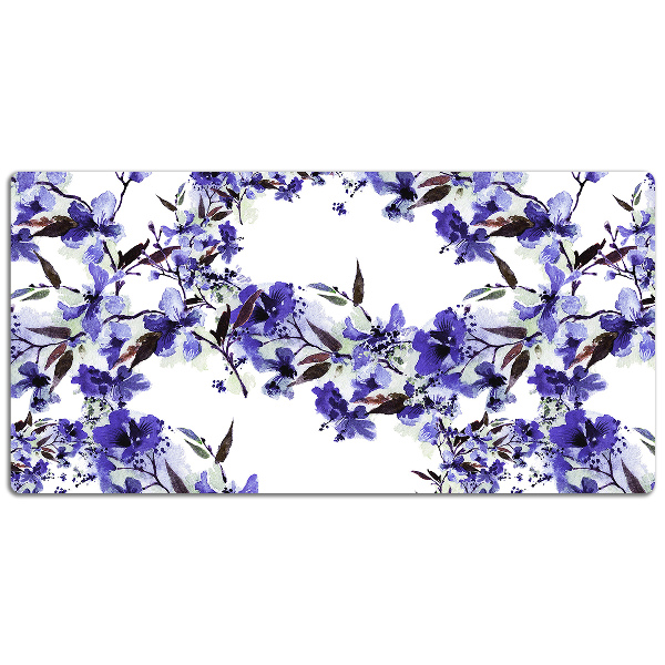 Skrivbordsunderlägg Blå blommor