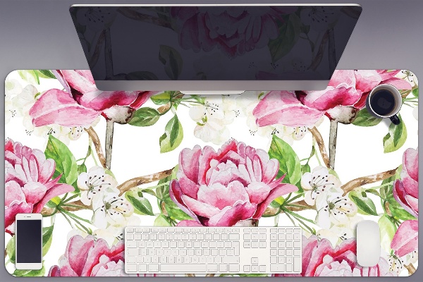 Skrivbordsunderlägg Rosa pioner