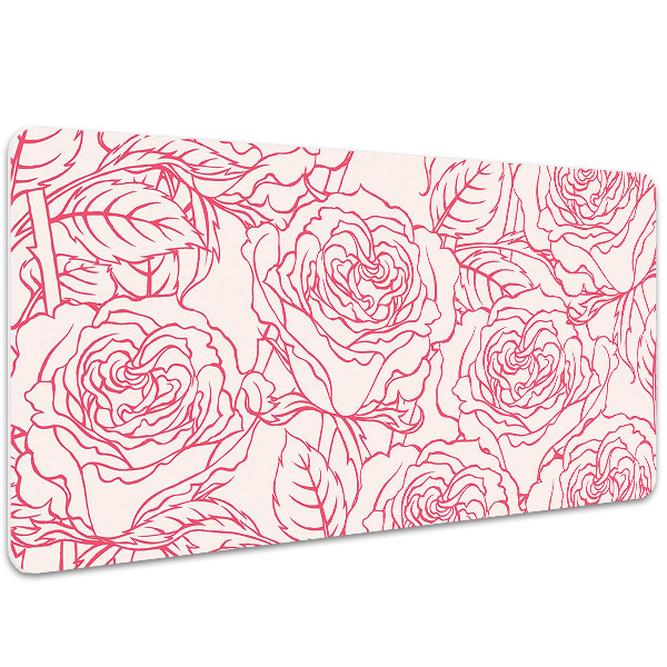 Skrivbordsunderlägg Rosor doodle