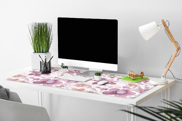 Skrivbordsunderlägg Rosa blommor