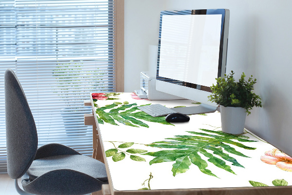 Skrivbordsunderlägg Blad och blommor
