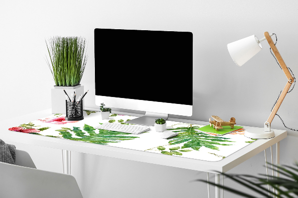 Skrivbordsunderlägg Blad och blommor