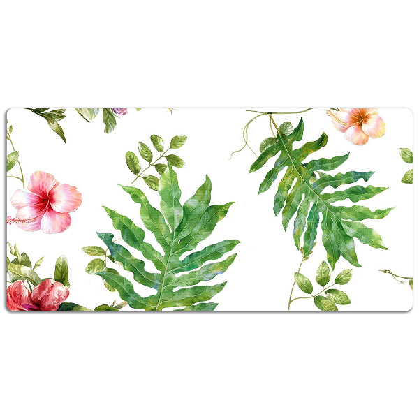 Skrivbordsunderlägg Blad och blommor