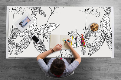 Skrivbordsunderlägg Doodle blommor