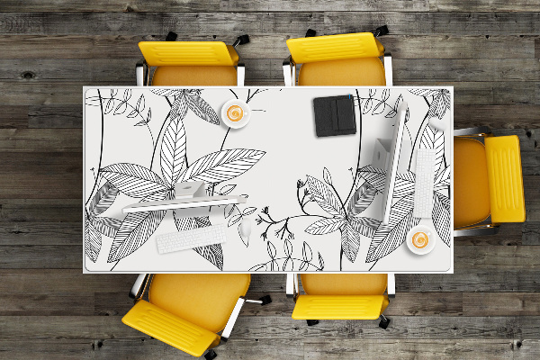 Skrivbordsunderlägg Doodle blommor