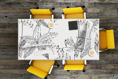 Skrivbordsunderlägg Doodle blommor