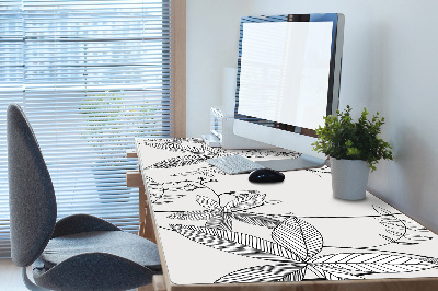 Skrivbordsunderlägg Doodle blommor