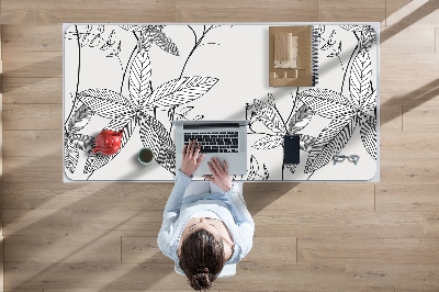 Skrivbordsunderlägg Doodle blommor